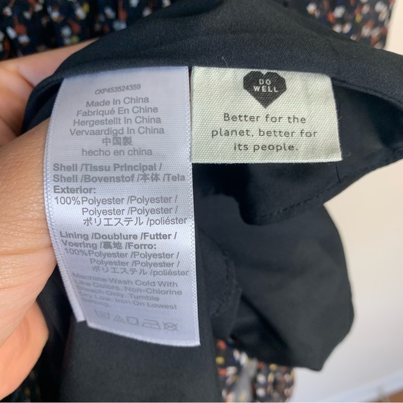 Madewell Georgette Button-Front Mini Dress - Picture 9 of 12